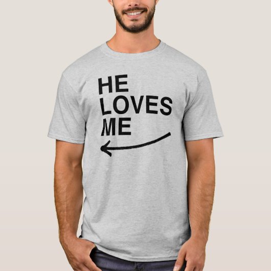 彼が私を愛してくれてる(左).png tシャツ (正面)
