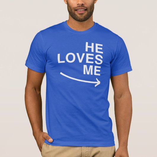 彼が私を愛してる(右).png tシャツ (正面)