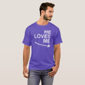 彼が私を愛してる(右)-.png Tシャツ (正面フル)