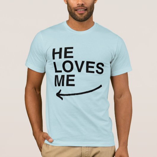 彼が私を愛してる(左).png tシャツ (正面)