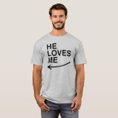 彼が私を愛してる(左).png Tシャツ (正面フル)