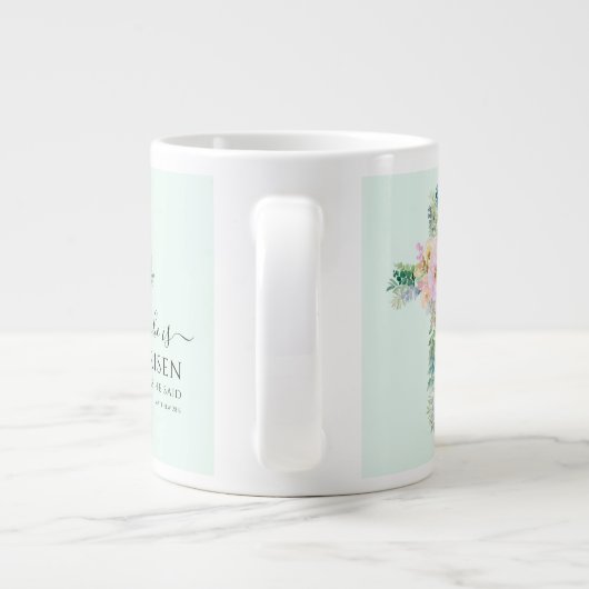 彼が緑の水の色を復活した復活祭 ジャンボコーヒーマグカップ (裏面)