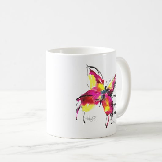 彼が考えたちょうどその時彼の世界はに…ありました コーヒーマグカップ (正面右)