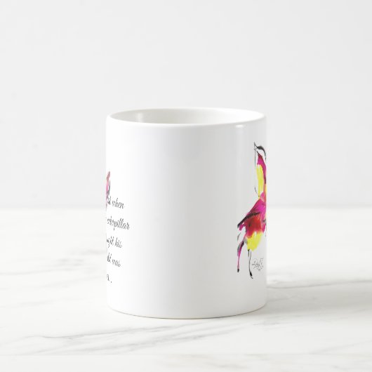 彼が考えたちょうどその時彼の世界はに…ありました コーヒーマグカップ (中央)