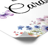 彼が蝶与えブライダルシャワーギフト&カード ポスター (角)