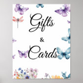 彼が蝶与えブライダルシャワーギフト&カード ポスター (正面)