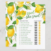 彼が言った彼女が言ったゲーム - レモン (正面/裏面)