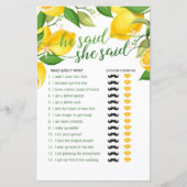 彼が言った彼女が言ったゲーム - レモン (正面)