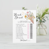 「彼が言った、彼女が言った」お姫様シャワーゲーム 招待状 (スタンド正面)