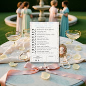 「彼が言った、彼女が言った」 ブライダルシャワーの花のゲーム 招待状