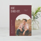 彼が赤アーチ卒業発表をした 招待状 (スタンド正面)