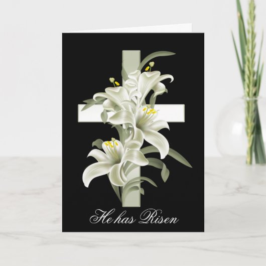 彼が起きた復活キリスト教 シーズンカード (正面)