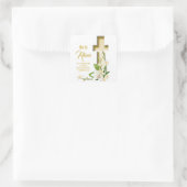 彼が起こったリリー・クロス聖なる書物、 経典 スクエアシール (バッグ)