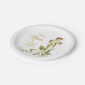 彼が起こったリリー・クロス聖なる書物、 経典 ペーパープレート (アングル)