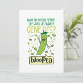 彼が遺伝をいつ創設したかグレゴール・ヨハン・メンデルをした言うために何が サンキューカード (スタンド正面)