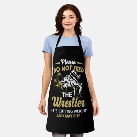 彼が食べ物を与え体重を減らしている力士を避けて エプロン (着用した状態)
