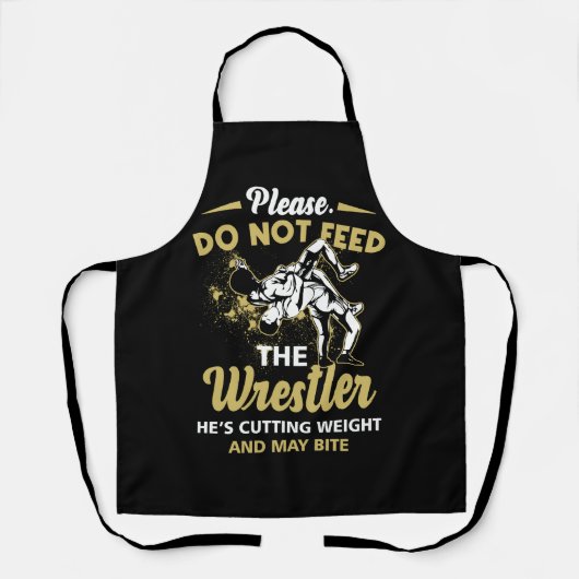 彼が食べ物を与え体重を減らしている力士を避けて エプロン (正面)