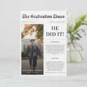 彼が2025年度予算卒業新聞写真を撮った 招待状 (スタンド正面)