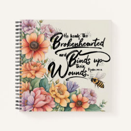 彼が8.5 x 8.5スパイラルを癒す ノートブック