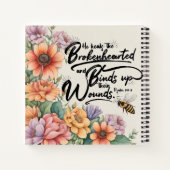 彼が8.5 x 8.5スパイラルを癒す ノートブック (裏面)