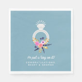 彼がItにリングや輪を付ける婚約パーティ スタンダードランチョンナプキン (正面)