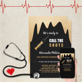 彼がShotsを呼ぶ準備ができてナース卒業 招待状