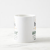 彼こそ我が錨 クリスチャン聖書のタイポグラフィ コーヒーマグカップ (中央)