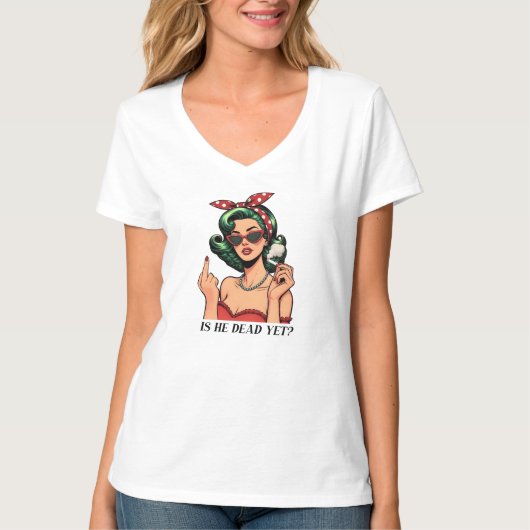 彼って死んだの? 女性用Tシャツ Tシャツ (正面)