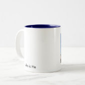 彼であるJabezの祈りの言葉、 ツートーンマグカップ (正面左)