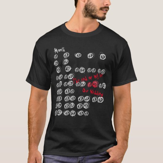 彼との記念日カウントダウンTシャツ Tシャツ (正面)