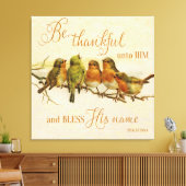 彼と彼の名賛美前に感謝する キャンバスプリント (インサイチュ (リビング))