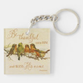 彼と彼の名賛美前に感謝する キーホルダー (裏面)