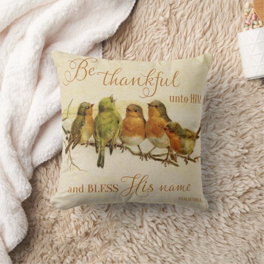 彼と彼の名賛美前に感謝する クッション (ブランケット)