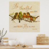 彼と彼の名賛美前に感謝する ポスター (キッチン)