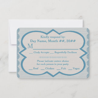 彼と彼の青いオックスフォードのピンストライプ 出欠カード