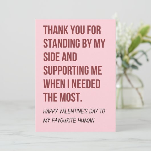 彼と彼女のためのバレンタインのデイカード シーズンカード (スタンド正面)