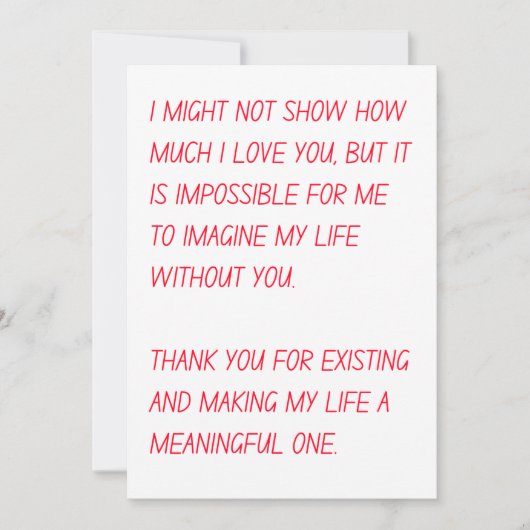 彼と彼女のためのロマンチックなバレンタインのデイカード シーズンカード (正面)