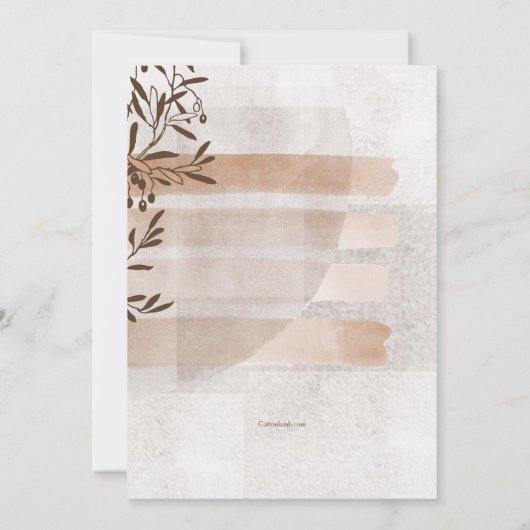 彼と彼女のウェディングシャワー招待状 招待状 (裏面)