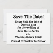 彼と彼女のカウボーイのブーツはデート以外 セーブザデート (裏面)