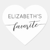 彼と彼女のカスタムお気に入りのウェディングキャンディ ハートシール (正面)