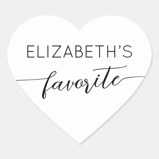 彼と彼女のカスタムお気に入りのウェディングキャンディ ハートシール (正面)