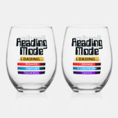彼と彼女のカスタムジャンル読のモード ステムなしワイングラス (裏面)