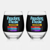 彼と彼女のカスタム ジャンル 読書モード ステムなしワイングラス (裏面)