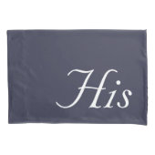 彼と彼女のタイポグラフィの枕カバー 枕カバー (正面左)