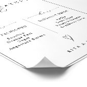 彼と彼女のバーの署名はドリンク結婚のサイン ポスター (角)