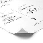 彼と彼女のバーの署名はドリンク結婚のサイン ポスター (角)