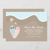 彼と彼女のビーチサンダルは日付を保存 セーブザデート (正面/裏面)