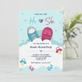 彼と彼女のピンクブルーの性別の明るさはどうなるか 招待状 (スタンド正面)