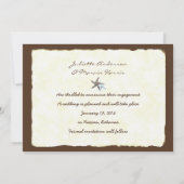 彼と彼女のベビー結婚写真の発表 案内状 (裏面)