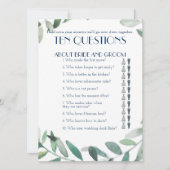 彼と彼女の十の質問 ウェディングゲーム 招待状 (正面)